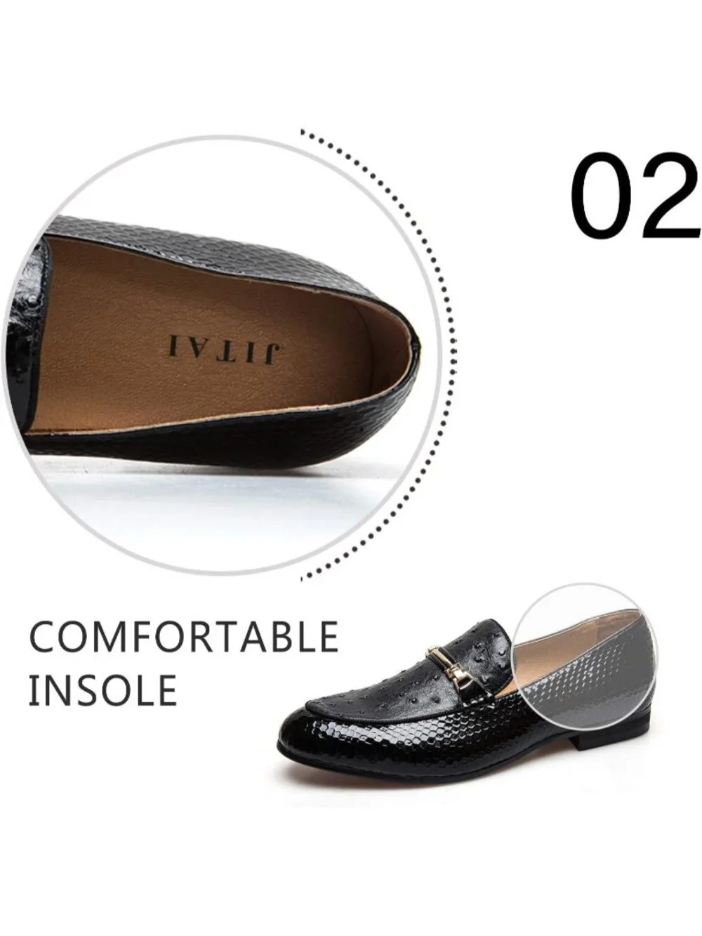 Men's Black Shine Moc Toe Bit Loafers Slip On Dress Shoes Classic Party Fashion